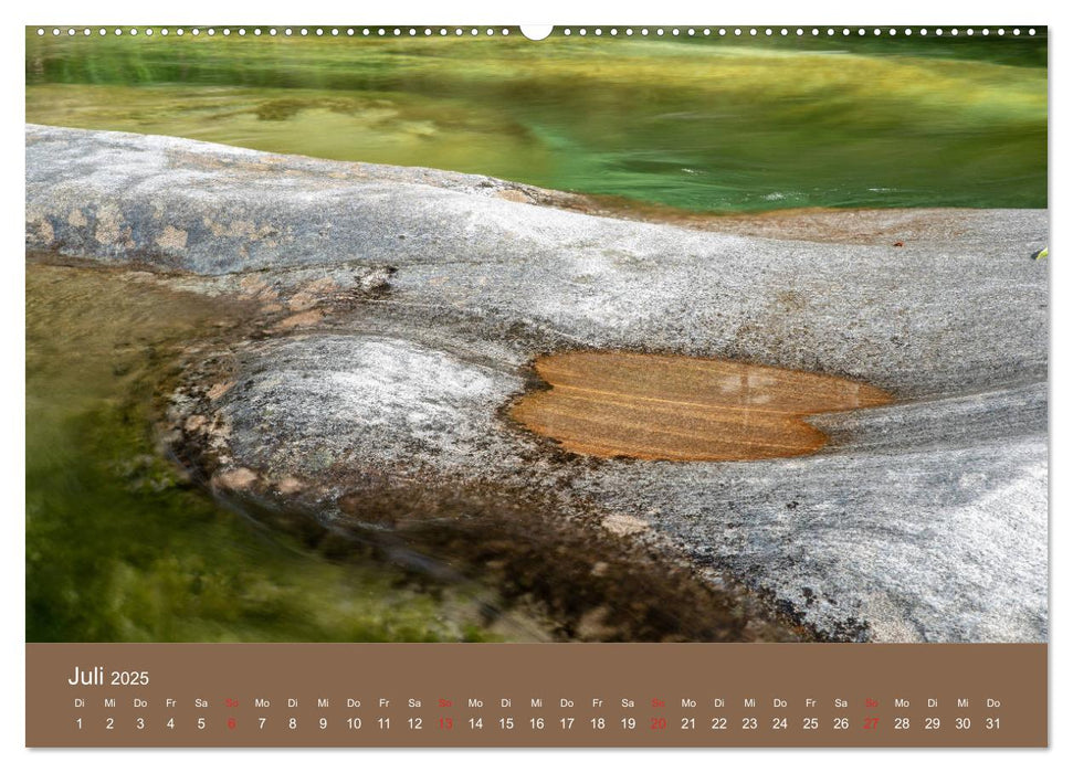 Wasser formt den Stein (CALVENDO Premium Wandkalender 2025)