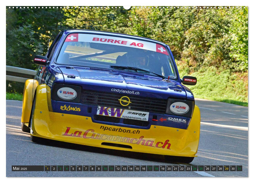 OLDTIMER BERGRENNEN - OPEL AM START (CALVENDO Wandkalender 2025)