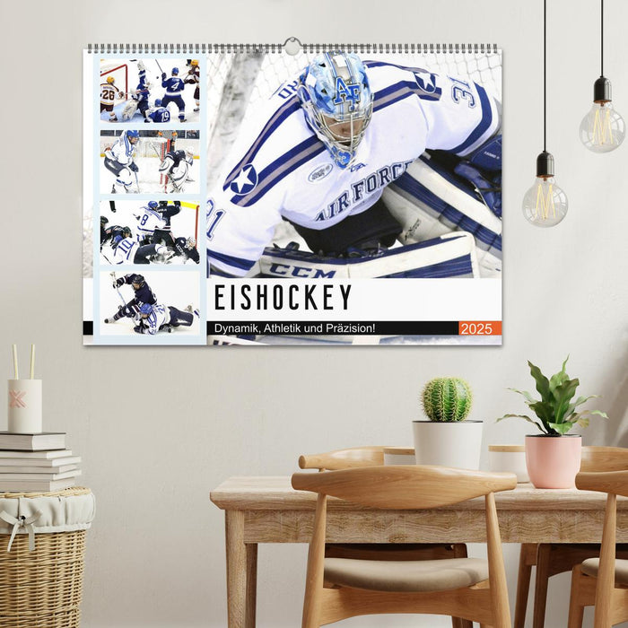 Eishockey. Dynamik, Athletik und Präzision! (CALVENDO Wandkalender 2025)