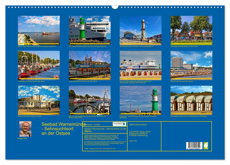 Seebad Warnemünde - Sehnsuchtsort an der Ostsee (CALVENDO Wandkalender 2025)