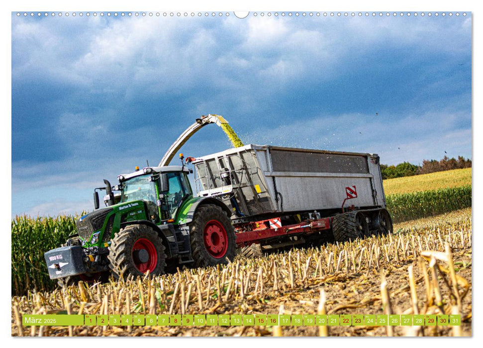 Landwirtschaft - Maisernte (CALVENDO Premium Wandkalender 2025)