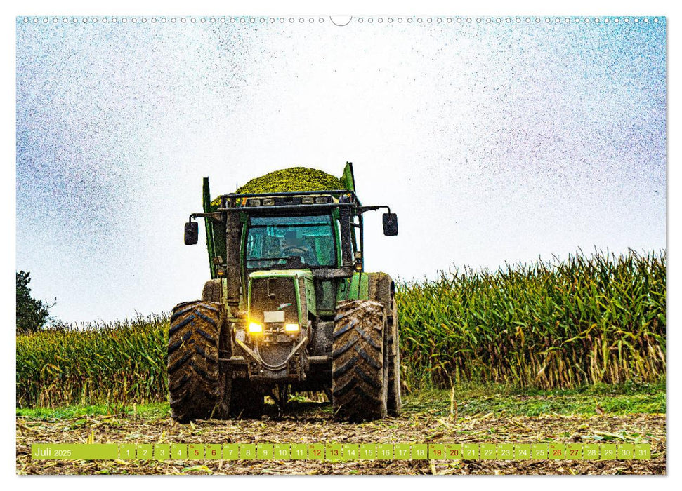 Landwirtschaft - Maisernte (CALVENDO Premium Wandkalender 2025)