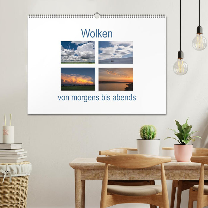 Wolken von morgens bis abends (CALVENDO Wandkalender 2025)