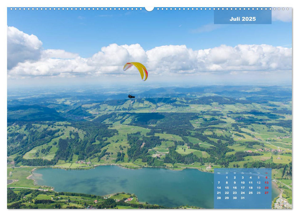 Paragliding - Aufbruch zu neuen Höhenflügen (CALVENDO Premium Wandkalender 2025)