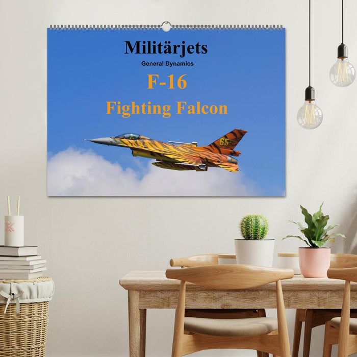 Militärjets General Dynamics F-16 Fighting Falcon (CALVENDO Wandkalender 2025)