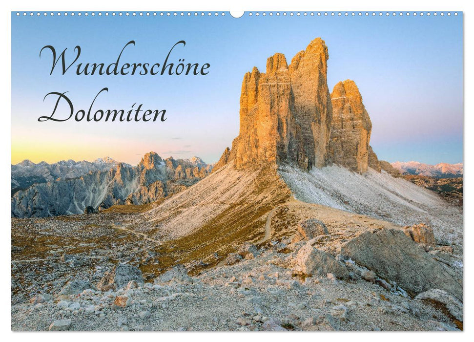 Wunderschöne Dolomiten (CALVENDO Wandkalender 2025)