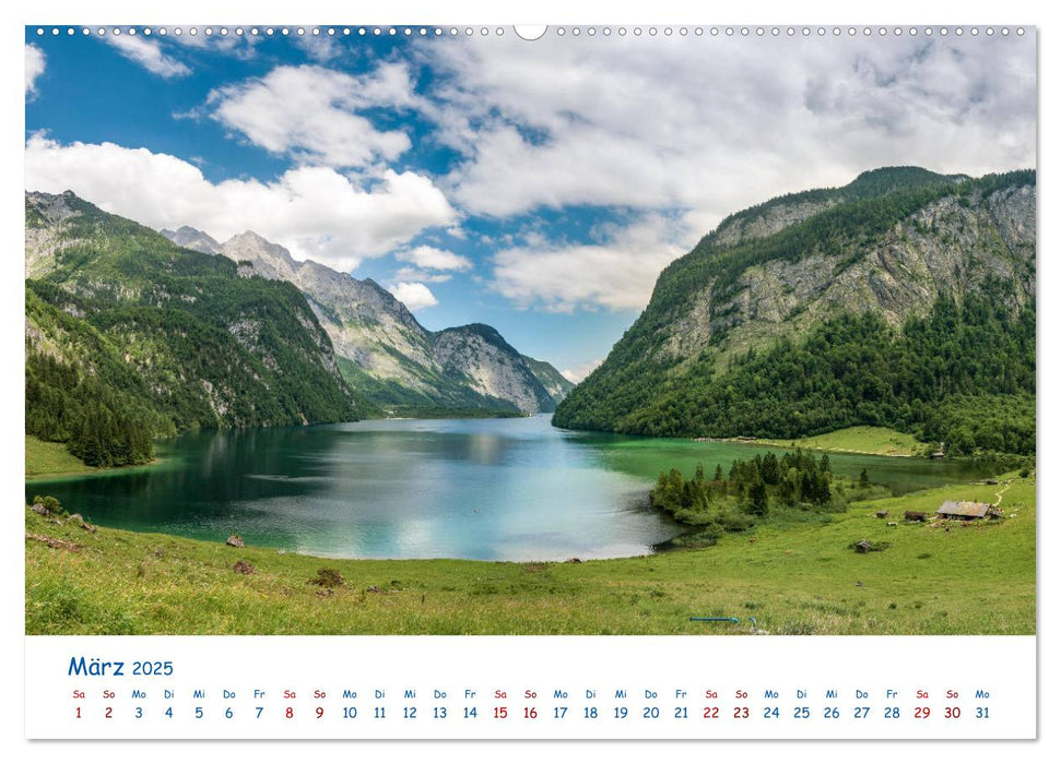 Der Königssee Perle unter dem Watzmann (CALVENDO Premium Wandkalender 2025)