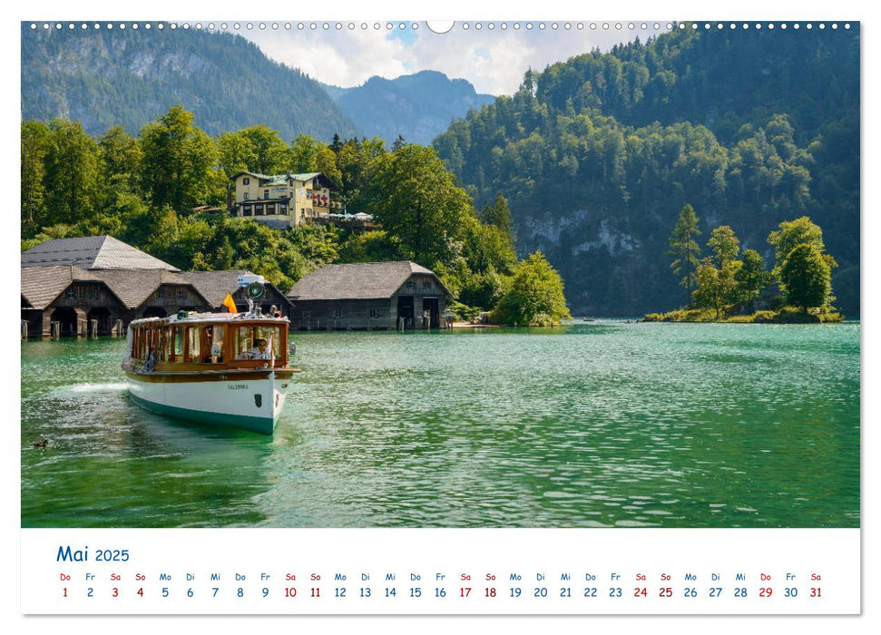 Der Königssee Perle unter dem Watzmann (CALVENDO Premium Wandkalender 2025)