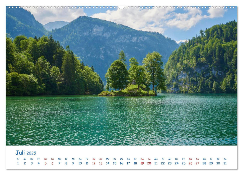 Der Königssee Perle unter dem Watzmann (CALVENDO Premium Wandkalender 2025)