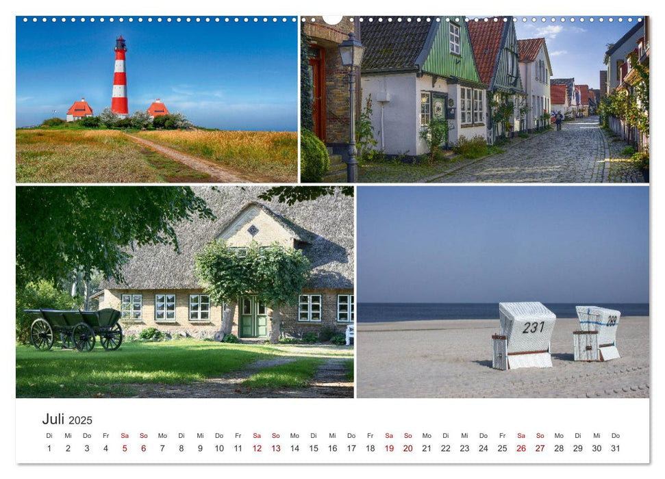 Schleswig-Holsteinische Impressionen (CALVENDO Premium Wandkalender 2025)