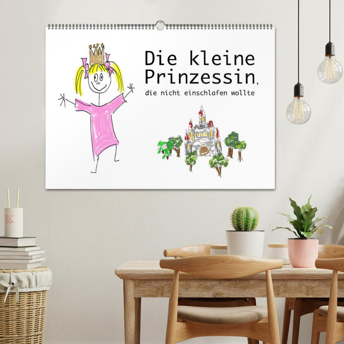 Die kleine Prinzessin, die nicht einschlafen wollte (CALVENDO Wandkalender 2025)