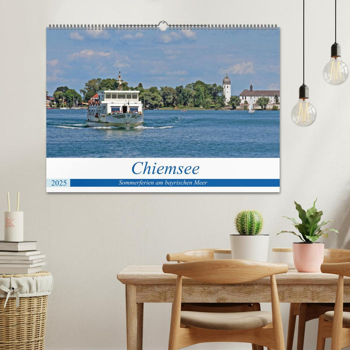 Chiemsee - Sommerferien am bayrischen Meer (CALVENDO Wandkalender 2025)