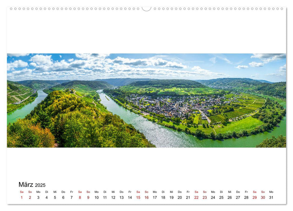 Mosel im Panorama (CALVENDO Premium Wandkalender 2025)