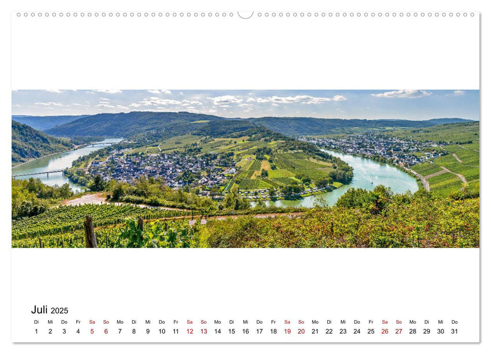 Mosel im Panorama (CALVENDO Premium Wandkalender 2025)