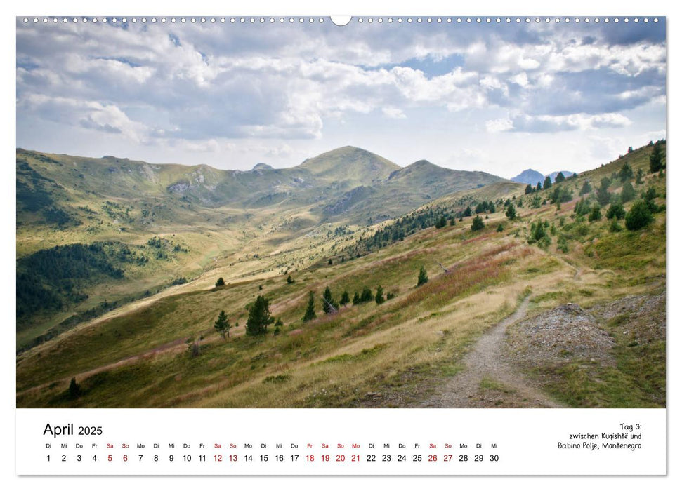 Verfluchtes Gebirge - Peaks of the Balkans - Wandern im Prokletije-Gebirge, Kosovo, Montenegro, Albanien (CALVENDO Wandkalender 2025)