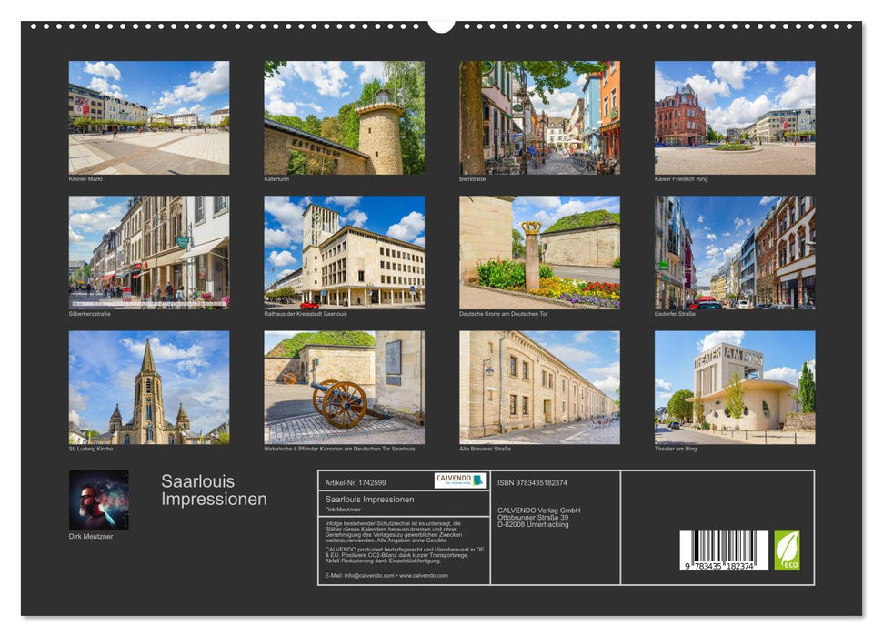 Saarlouis Impressionen (CALVENDO Premium Wandkalender 2025)