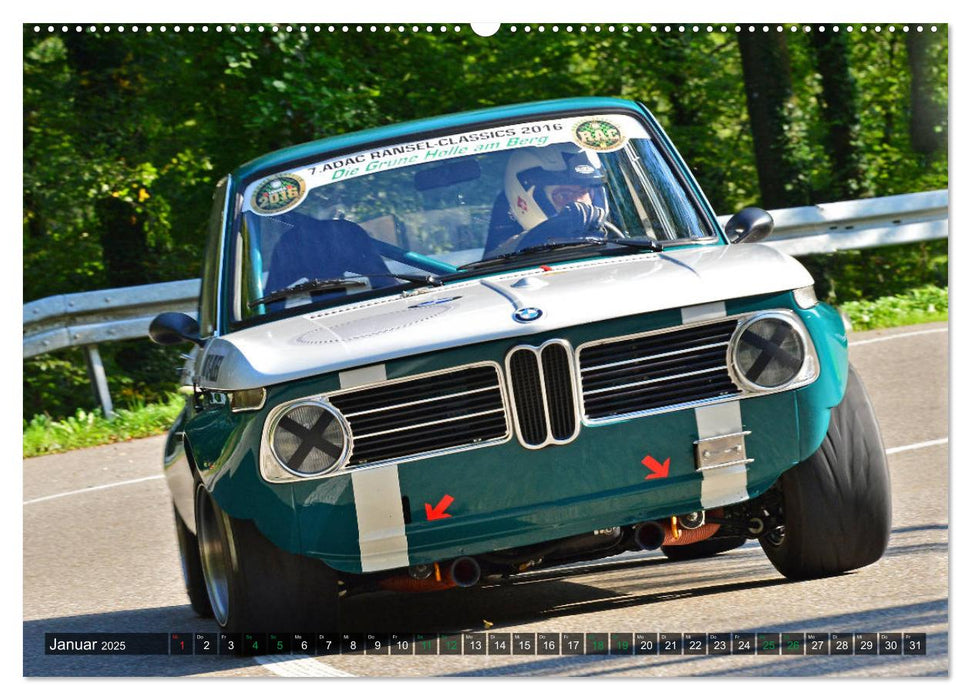 OLDTIMER BERGRENNEN - BMW Fahrzeuge (CALVENDO Premium Wandkalender 2025)