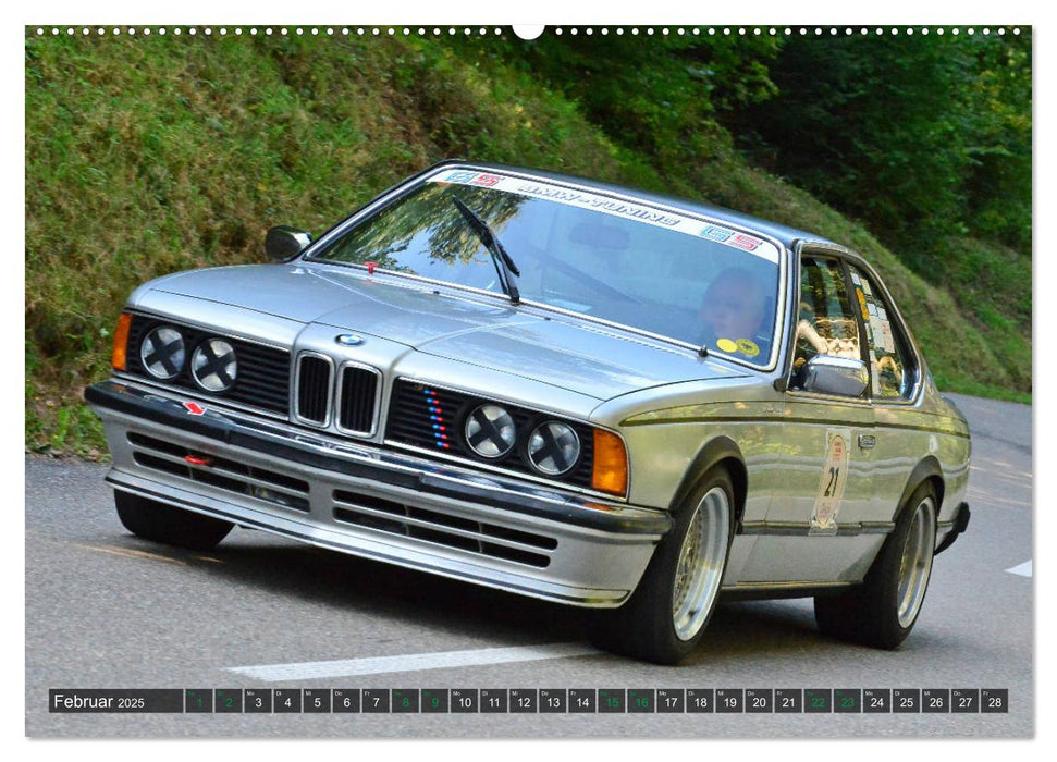 OLDTIMER BERGRENNEN - BMW Fahrzeuge (CALVENDO Premium Wandkalender 2025)