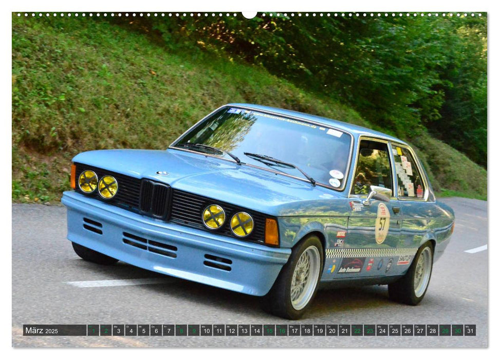 OLDTIMER BERGRENNEN - BMW Fahrzeuge (CALVENDO Premium Wandkalender 2025)