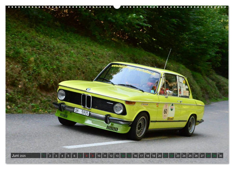 OLDTIMER BERGRENNEN - BMW Fahrzeuge (CALVENDO Premium Wandkalender 2025)