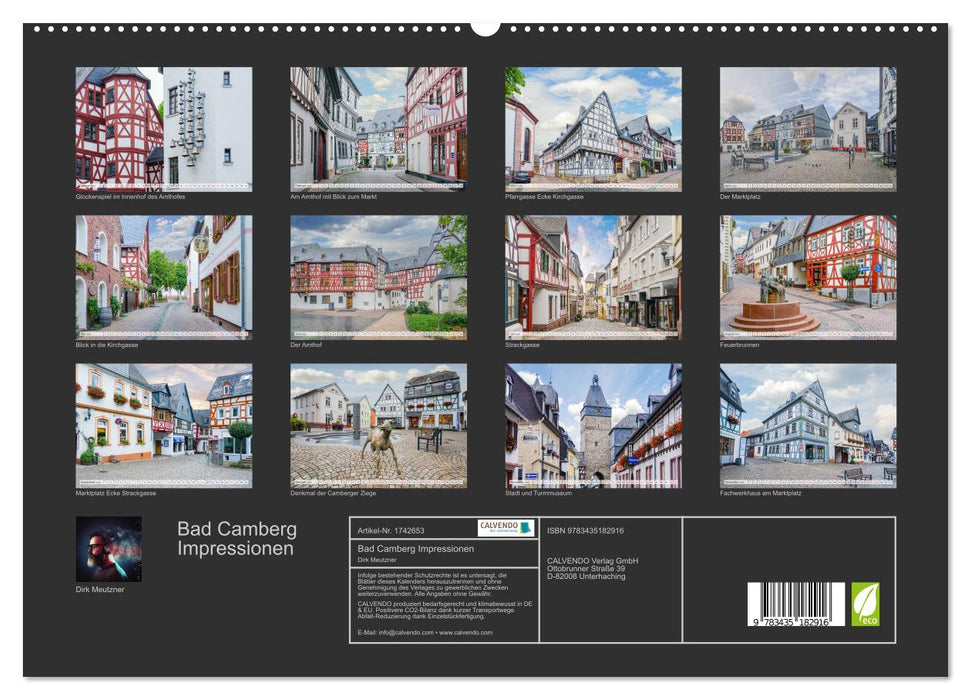 Bad Camberg Impressionen (CALVENDO Premium Wandkalender 2025)