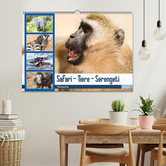 Safari - Tiere - Serengeti (CALVENDO Wandkalender 2025)