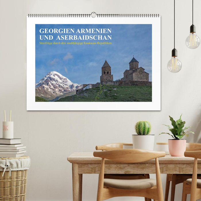 Georgien, Armenien und Aserbaidschan - Streifzüge durch drei unabhängige Kaukasus-Republiken (CALVENDO Wandkalender 2025)