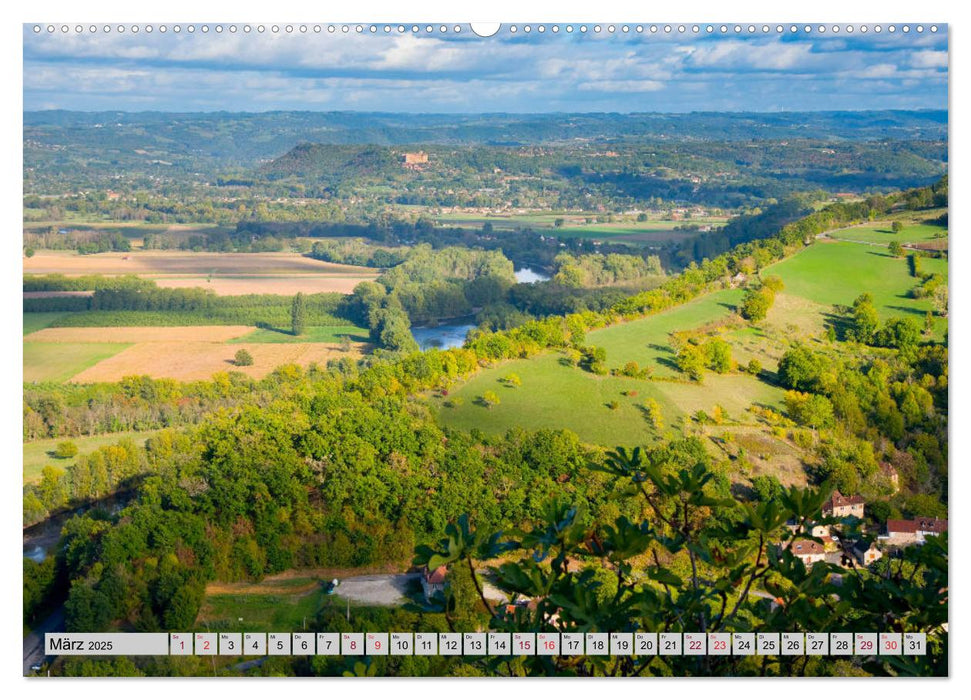 An den Ufern der Dordogne (CALVENDO Premium Wandkalender 2025)