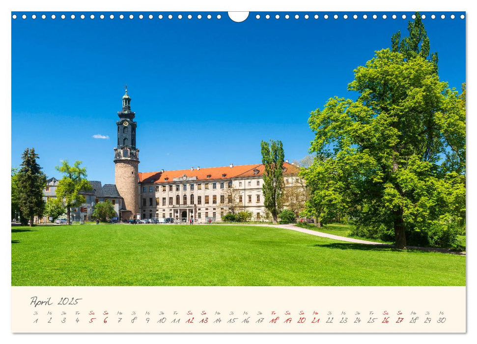 Weimar Die europäische Kulturstadt (CALVENDO Wandkalender 2025)