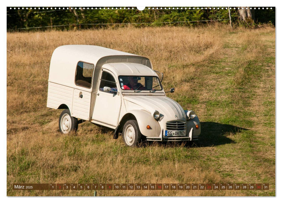 Citroën 2 CV - Zum Kippen zu schade (CALVENDO Premium Wandkalender 2025)