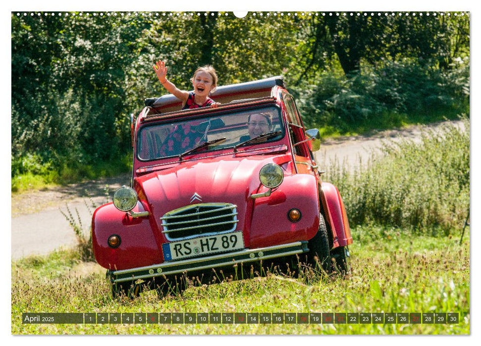 Citroën 2 CV - Zum Kippen zu schade (CALVENDO Premium Wandkalender 2025)