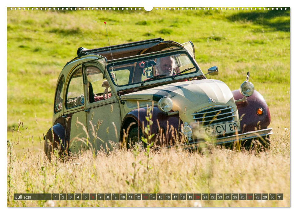 Citroën 2 CV - Zum Kippen zu schade (CALVENDO Premium Wandkalender 2025)