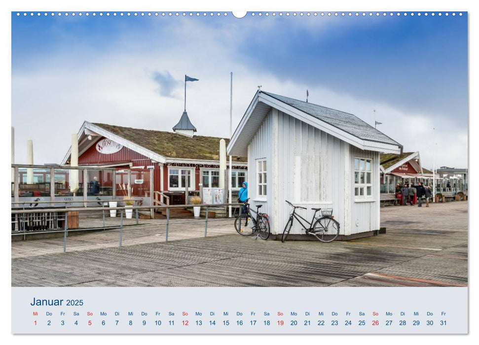 Nordseeküste Am Strand von Sankt Peter-Ording (CALVENDO Premium Wandkalender 2025)