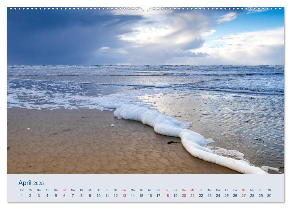 Nordseeküste Am Strand von Sankt Peter-Ording (CALVENDO Premium Wandkalender 2025)