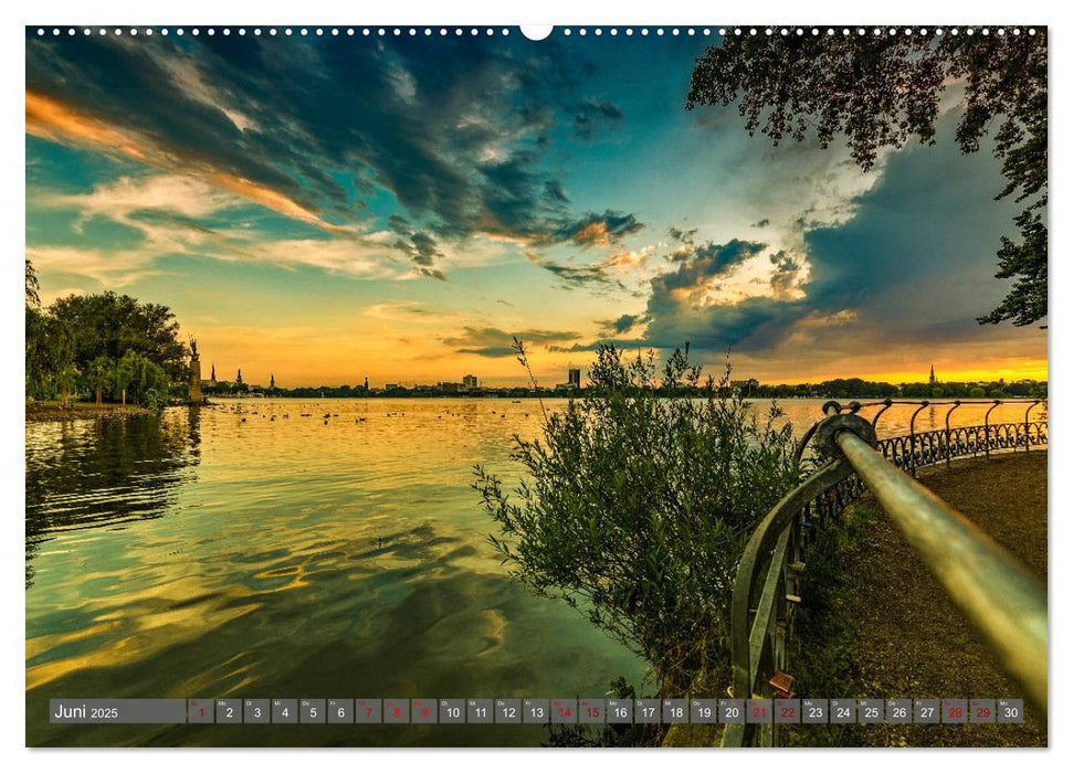 Hamburg City Vibes (CALVENDO Wandkalender 2025)