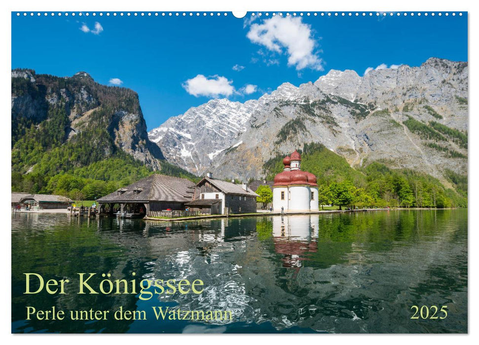 Der Königssee Perle unter dem Watzmann (CALVENDO Wandkalender 2025)