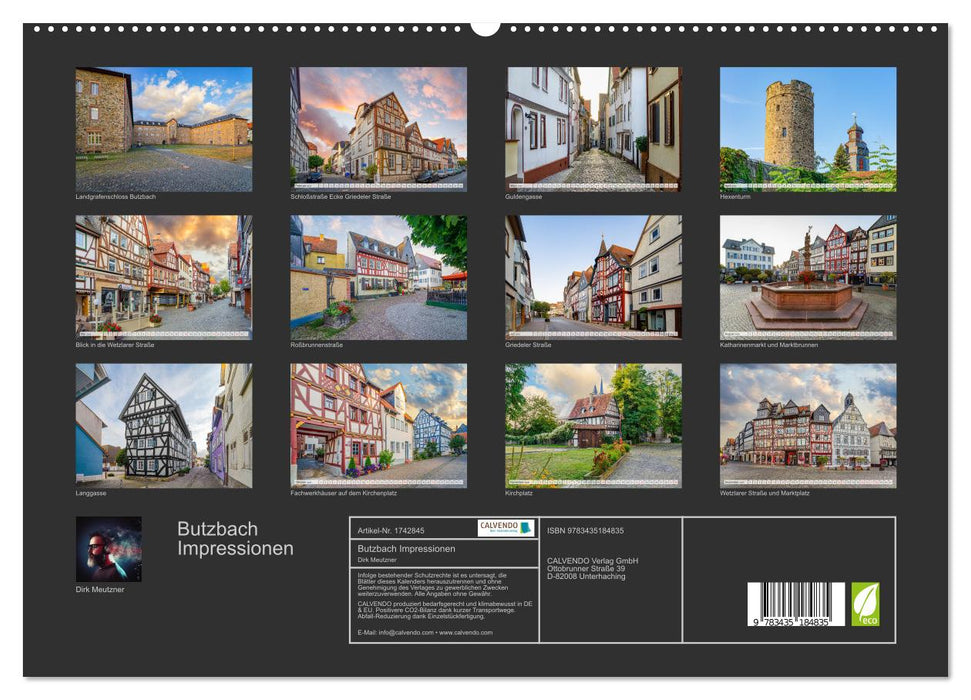 Butzbach Impressionen (CALVENDO Premium Wandkalender 2025)