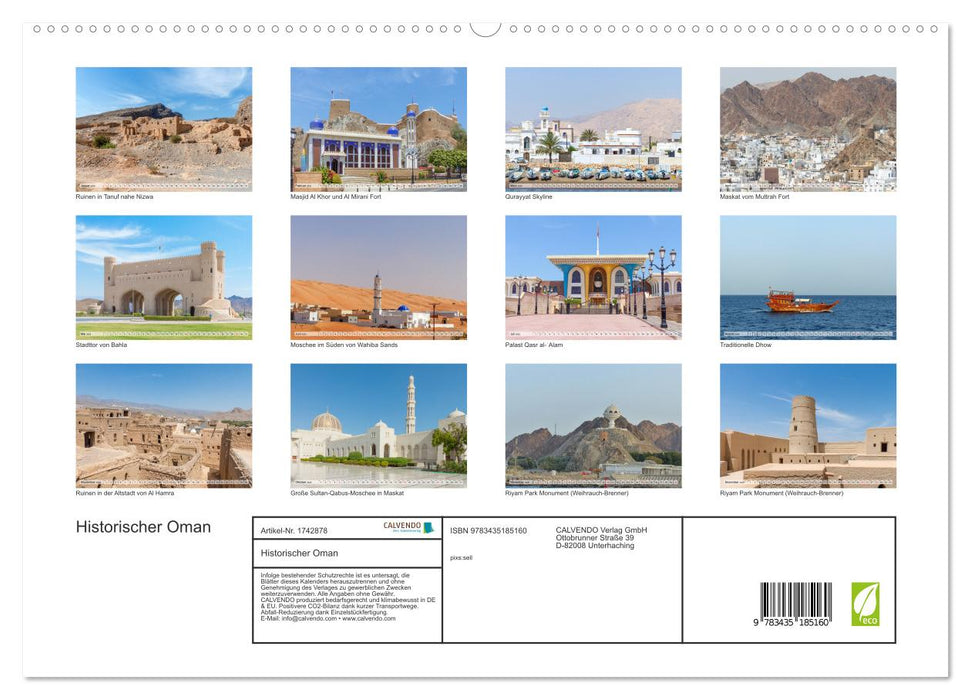 Historischer Oman (CALVENDO Premium Wandkalender 2025)