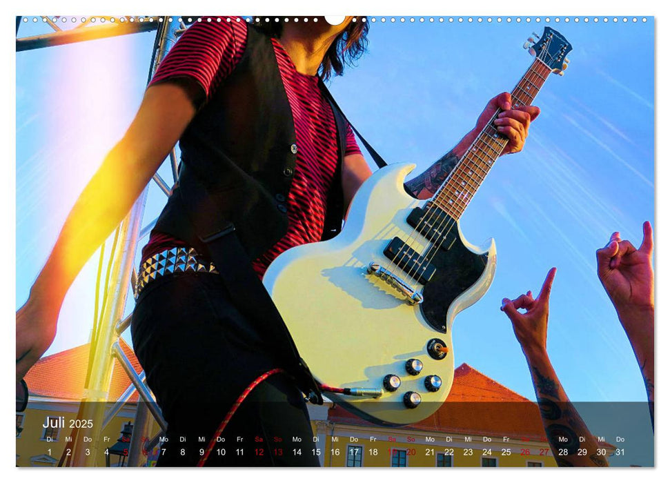 Rockmusik live (CALVENDO Premium Wandkalender 2025)