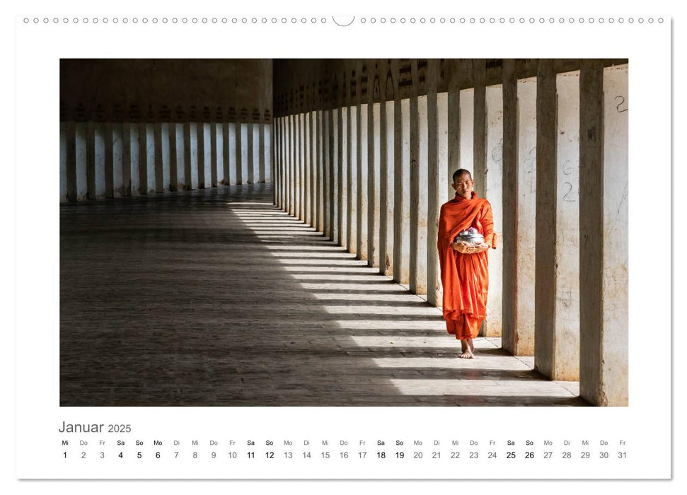 Myanmar - ein echter Blickfang (CALVENDO Premium Wandkalender 2025)