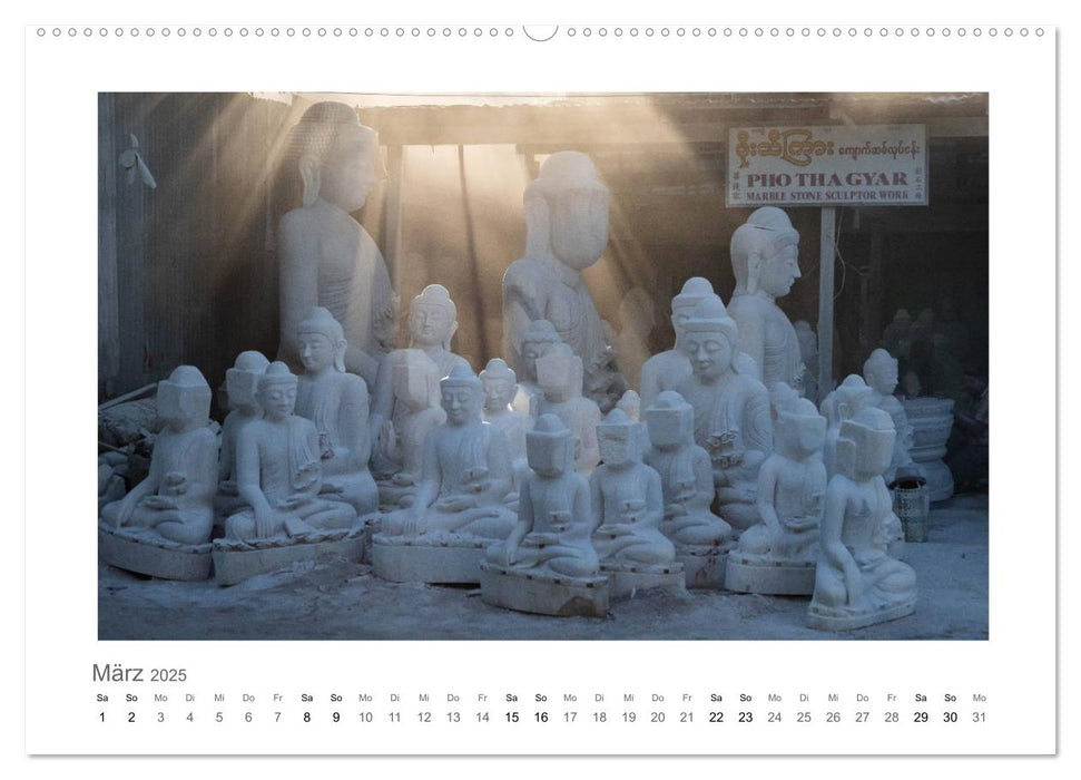 Myanmar - ein echter Blickfang (CALVENDO Premium Wandkalender 2025)