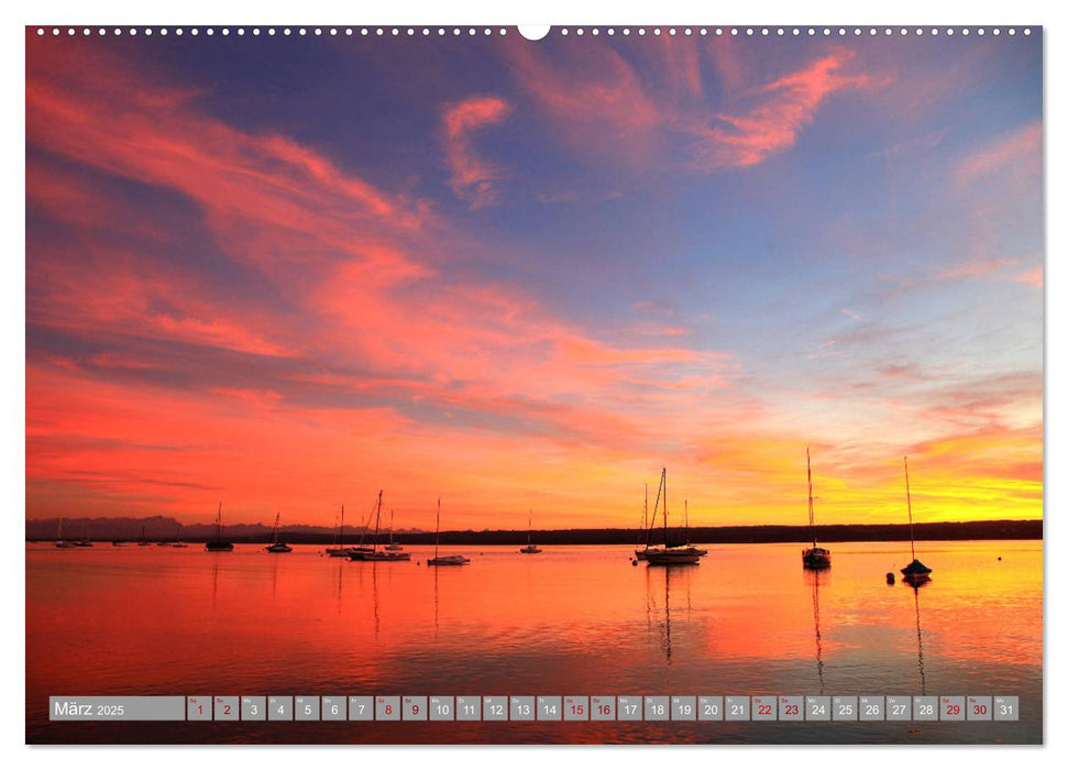 Mein Ammersee - am Ostufer entlang (CALVENDO Premium Wandkalender 2025)