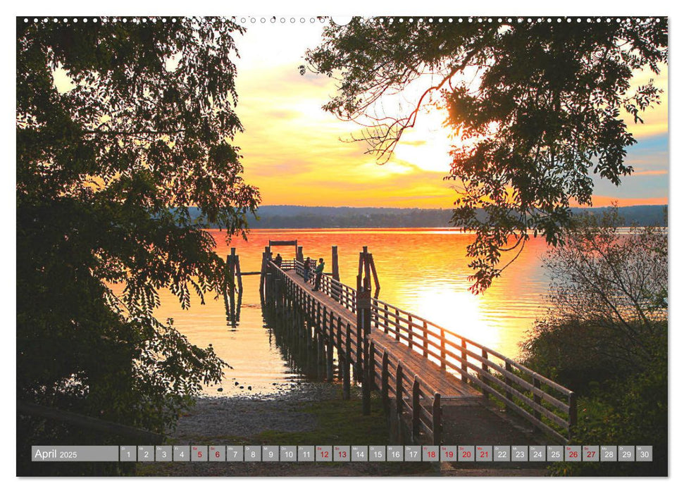 Mein Ammersee - am Ostufer entlang (CALVENDO Premium Wandkalender 2025)