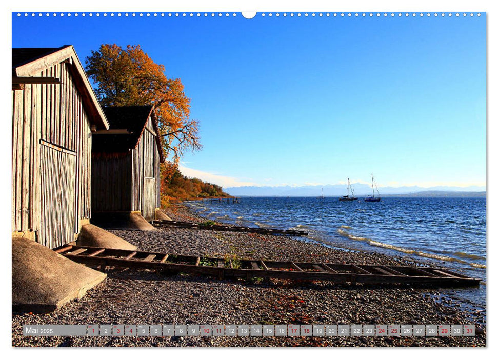 Mein Ammersee - am Ostufer entlang (CALVENDO Premium Wandkalender 2025)