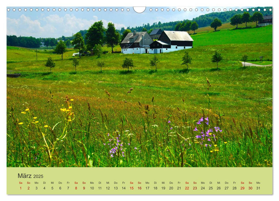 Das Erzgebirge Welterbe und Natur (CALVENDO Wandkalender 2025)