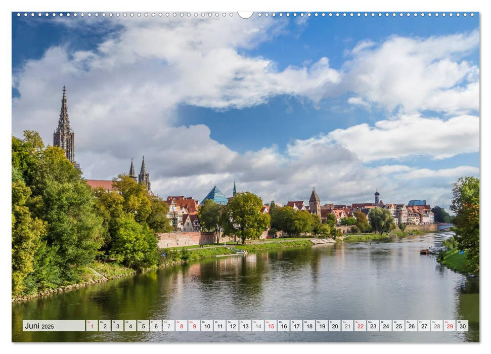 ULM Idyllisches Stadtherz (CALVENDO Wandkalender 2025)