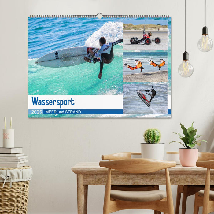 Wassersport - Meer und Strand (CALVENDO Wandkalender 2025)