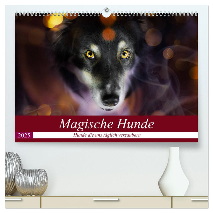 Magische Hunde - Hunde die uns täglich verzaubern (CALVENDO Premium Wandkalender 2025)