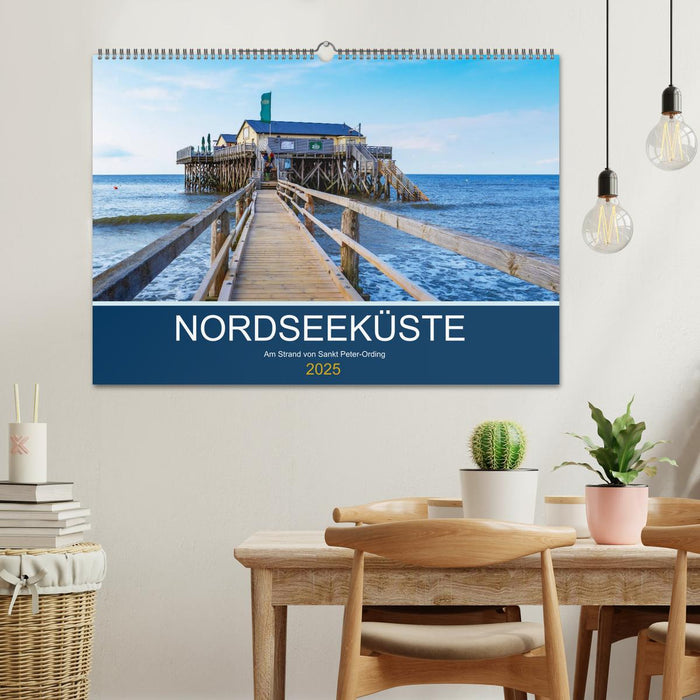 Nordseeküste Am Strand von Sankt Peter-Ording (CALVENDO Wandkalender 2025)