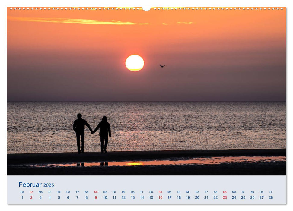 Nordseeküste Am Strand von Sankt Peter-Ording (CALVENDO Wandkalender 2025)